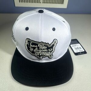 True Religion White and Black Cap